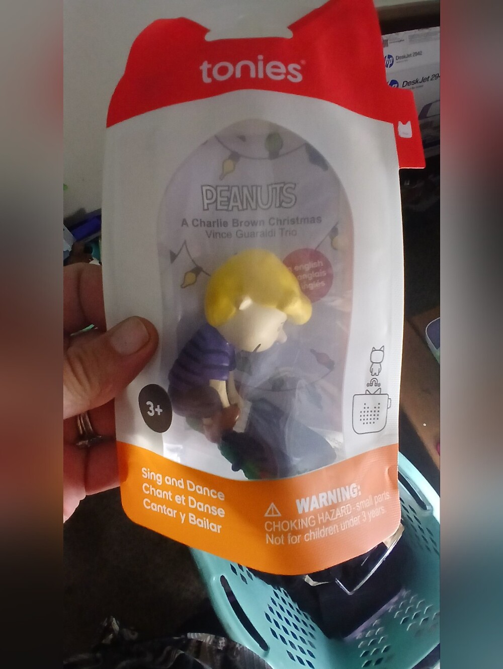 Tonies Peanuts Charlie Brown Figure with Yellow Hair and Purple Shirt